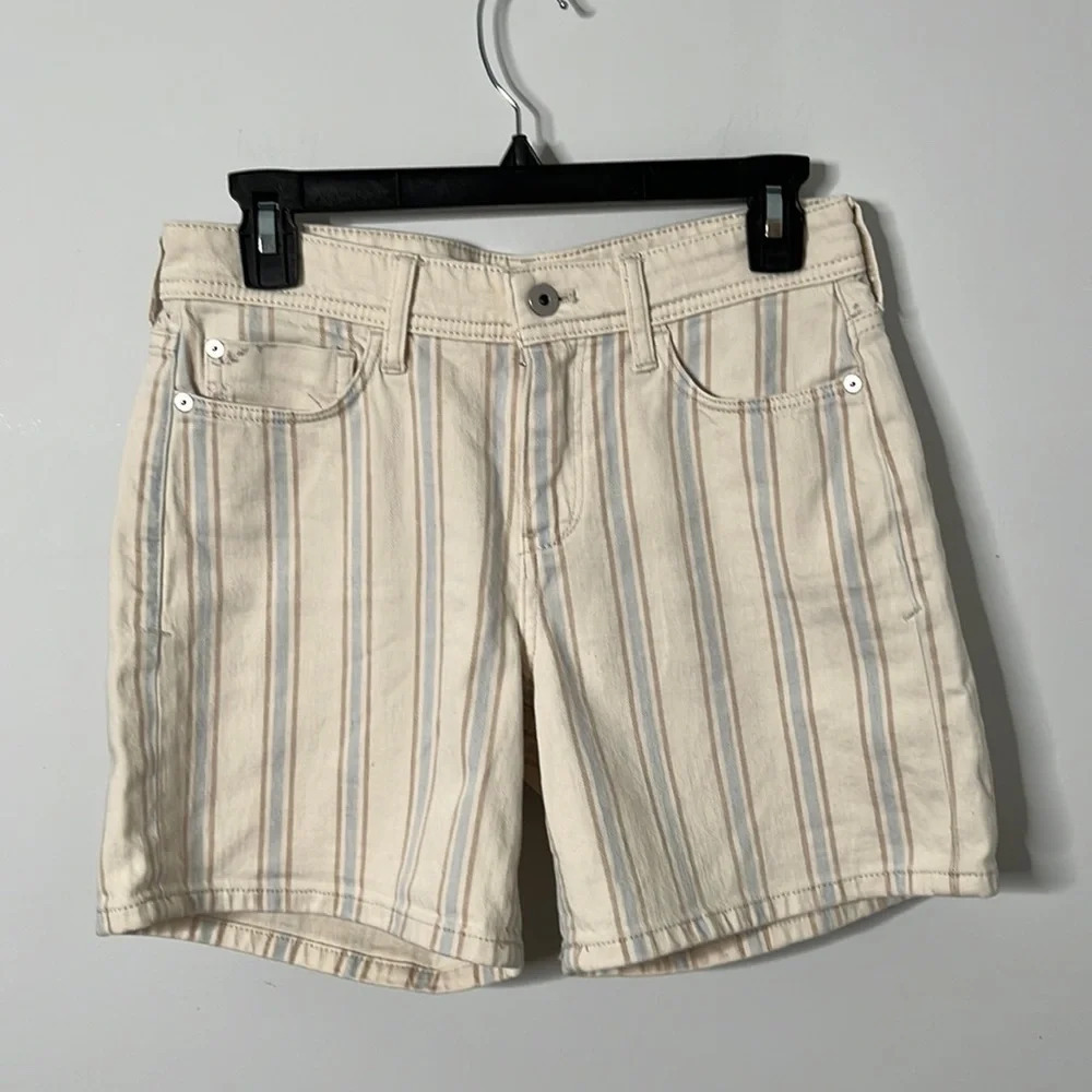 Anthropologie Pilcro and the Letterpress Slim Boyfriend Striped Floral S… - Picture 2 of 6